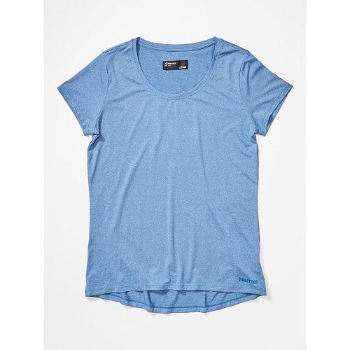 Marmot Clothes Dark Blue NZ - All Around T-Shirts Womens NZ1376409